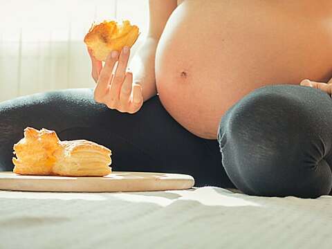 Pregnant woman pastry