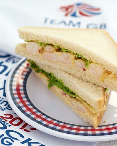Thai prawn cocktail sandwiches